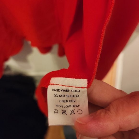 Blush Mark Red Short Sleeved Wrap Dress 3X - Picture 5 of 5